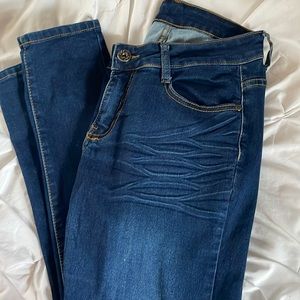dark wash skinny jeans SIZE 11